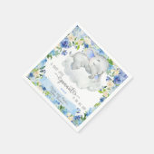 Babyelefant & Cloud Baby Duschnapkins. Serviette (Ecke)