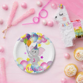Babyelefant Geburtstagsparty Pappteller (Party)