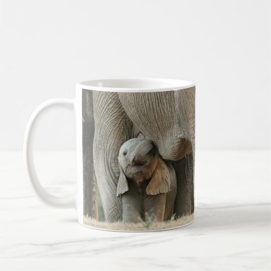 Babyelefant Kaffeetasse (Links)