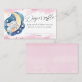 Babyelefant über den Mondbilliardkarten Begleitkarte (Vorne/Hinten)