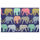 Babyelefant- und -flamingomarine stoff (Fat Quarter (45,7 x 55,9 cm))