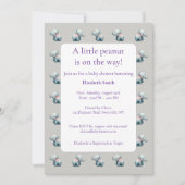 Babyelefanten-Geschenk Babydusche Einladung (Vorderseite)