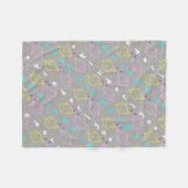 BabyElefanten mit Blume Fleecedecke (Vorderseite (Horizontal))