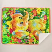 Babyelefarddruck Sherpadecke (Vorderseite (Horizontal))