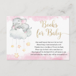 Babyelefone rosa Goldstars Bücher für Baby Begleitkarte