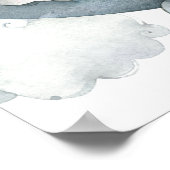 Babyelefone Rosa Mädchen Dusche Begrüßungszeichen Poster (Ecke)