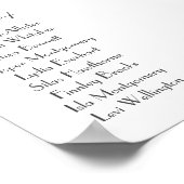 Babyelefonie, Eukalyptus-Sitzkarte Poster (Ecke)