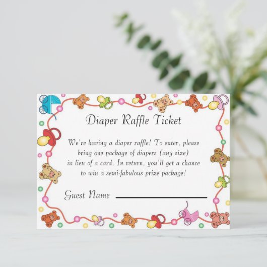 Babyelemente Babydusche-Windschutzscheibe Einladung (Stehend Vorderseite)