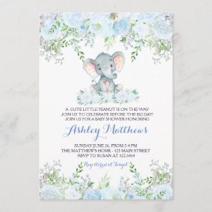 BabyElephant Babydusche Einladungen