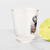 Babyelephon mit Rose Schnapsglas (Links)