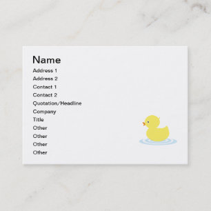 Babyenten-Cartoon Visitenkarte