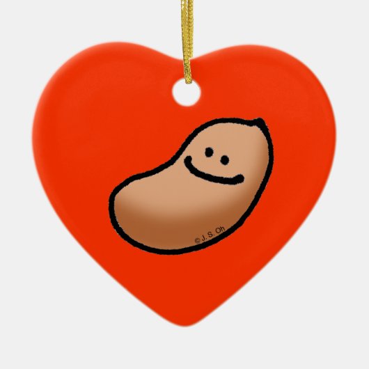 Babyerdnuß Keramikornament (Vorne)