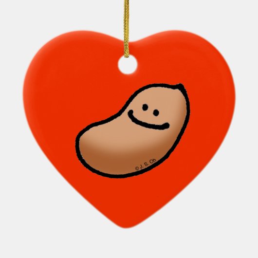 Babyerdnuß Keramikornament (Hinten)