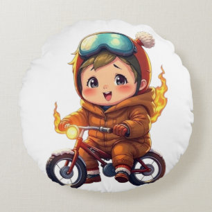 Babyfahrer Rundes Kissen