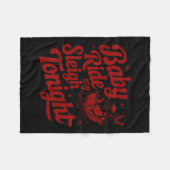 Babyfahrt My Sleigh Funny Santa Adult Xmas Spaß D Fleecedecke (Vorderseite (Horizontal))