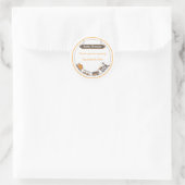 Babyfavorit-Aufkleber - Zug Runder Aufkleber (Tasche)