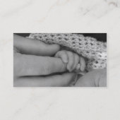 Babyfinger-Visitenkarte Visitenkarte (Rückseite)