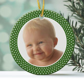Baby'First Christmas - FOTO FRAME Keramik Ornament