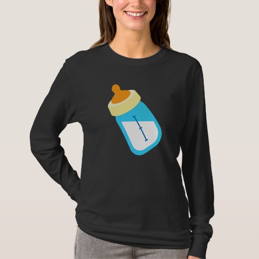 Babyflasche Flaschenfütterung Kostüm T-Shirt (Vorderseite)