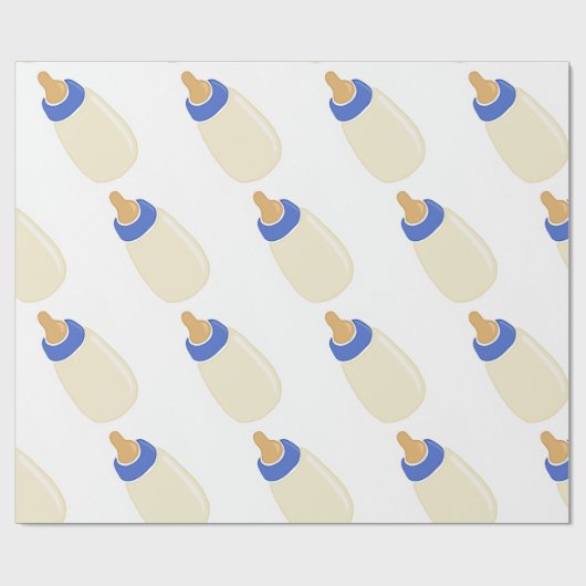 Babyflasche Geschenkpapier (Flach)