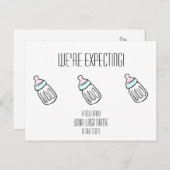 Babyflasche Postkarte (Vorne/Hinten)