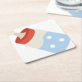 Babyflasche Rechteckiger Pappuntersetzer (angewinkelt)