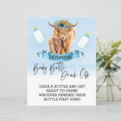 Babyflasche trinken Spieldusche Hochlandkuh (Stehend Vorderseite)