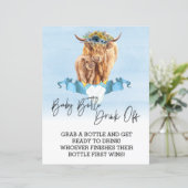 Babyflasche trinken Spieldusche Hochlandkuh (Stehend Vorderseite)