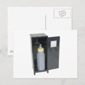BabyFlascheInLocker122111 Postkarte (Vorne/Hinten)
