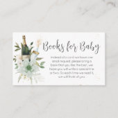 Babyflaschen Babyduschbücher für Baby Begleitkarte (Vorderseite)