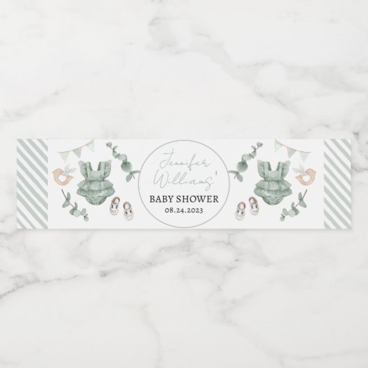 Babyflaschen Wasserflaschenetikett (Einzelnes Label)