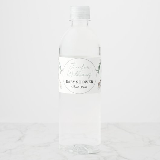 Babyflaschen Wasserflaschenetikett (Vorderseite)