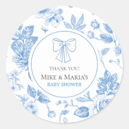 Babyflöschchen-Babydusche Runder Aufkleber