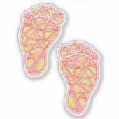 BabyFootprints Aufkleber (Vorderseite)
