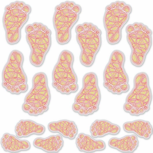 BabyFootprints Aufkleber (Vorderseite)
