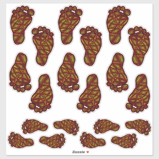 BabyFootprints Aufkleber (Blatt)