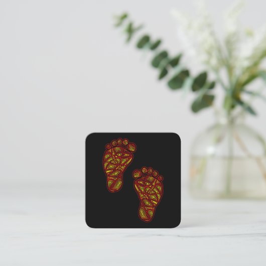 BabyFootprints Begleitkarte (Stehend Vorderseite)