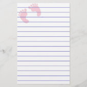 BabyFootprints Briefpapier (Vorderseite)