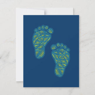 BabyFootprints Einladung