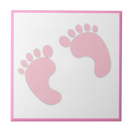 BabyFootprints Fliese (Vorderseite)