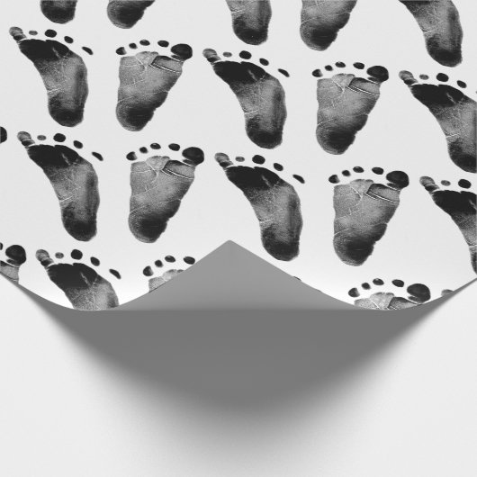 BabyFootprints Geschenkpapier (Ecke)