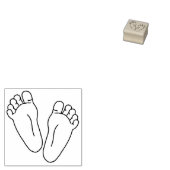 BabyFootprints Gummistempel (Stempel)
