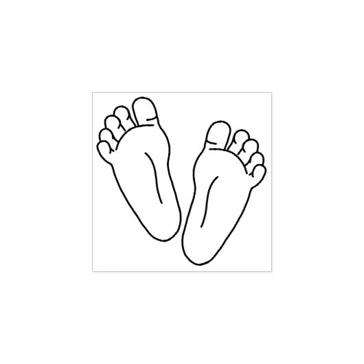 BabyFootprints Gummistempel (Prägung)