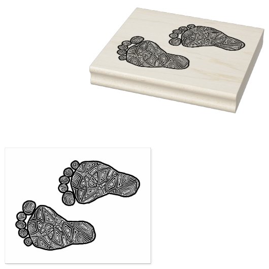 BabyFootprints Gummistempel (Stempel)