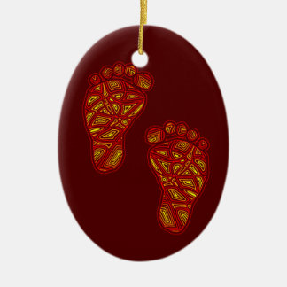 BabyFootprints Keramik Ornament