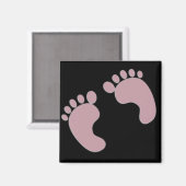 BabyFootprints Magnet (Vorderseite/Rückseite)