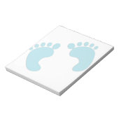 BabyFootprints Notizblock (Rotiert)