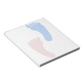 BabyFootprints Notizblock (angewinkelt)