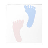 BabyFootprints Notizblock (Vorderseite)