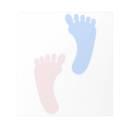 BabyFootprints Notizblock (Vorderseite)
